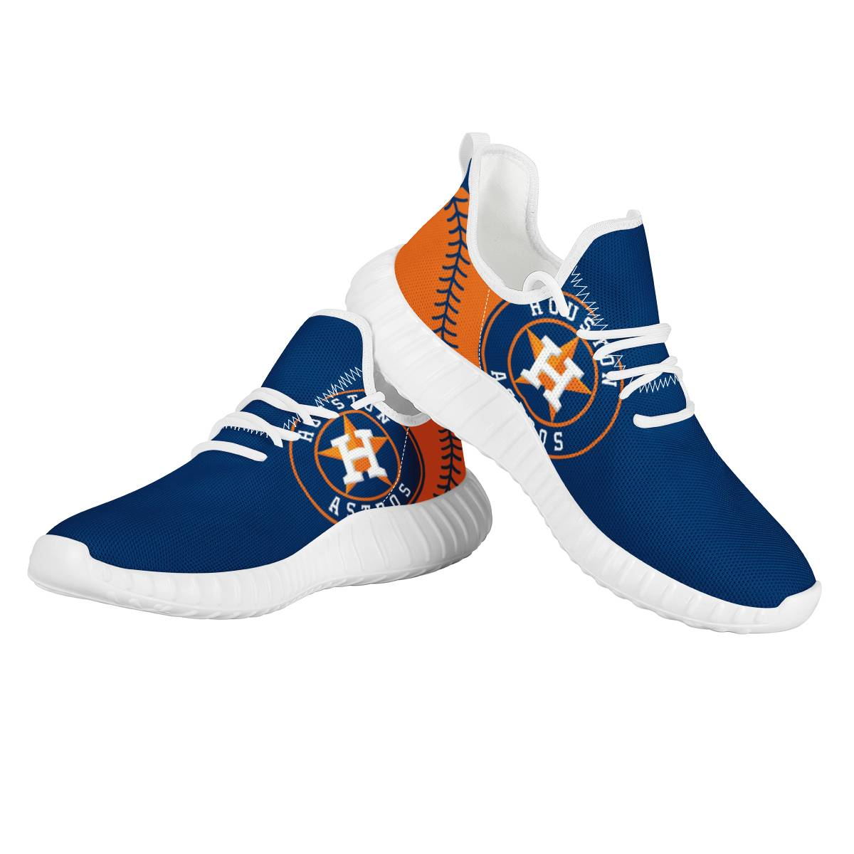 Men's Houston Astros Mesh Knit Sneakers/Shoes 002
